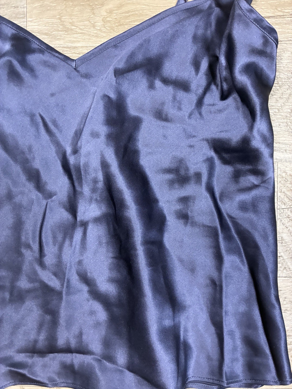 Vintage Y2K Victoria Secret 100% Silk Cropped Camisole Size M Purple