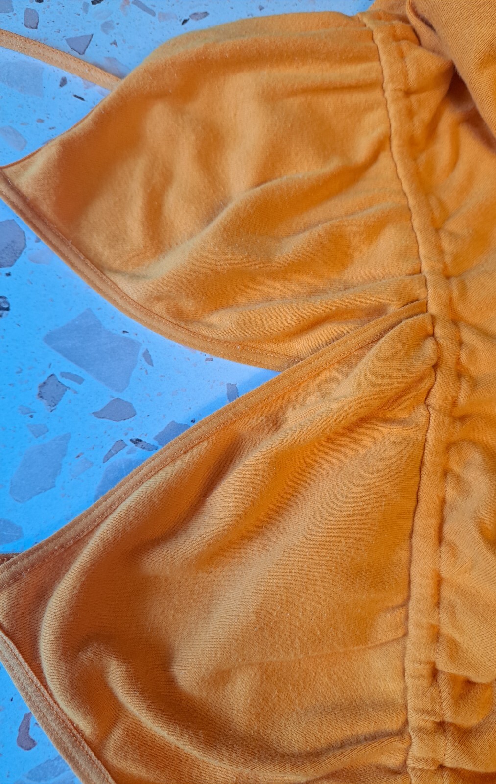 Vtg Victoria’s Secret Tee Shop Cotton Babydoll Top Orange Medium 90s Pockets