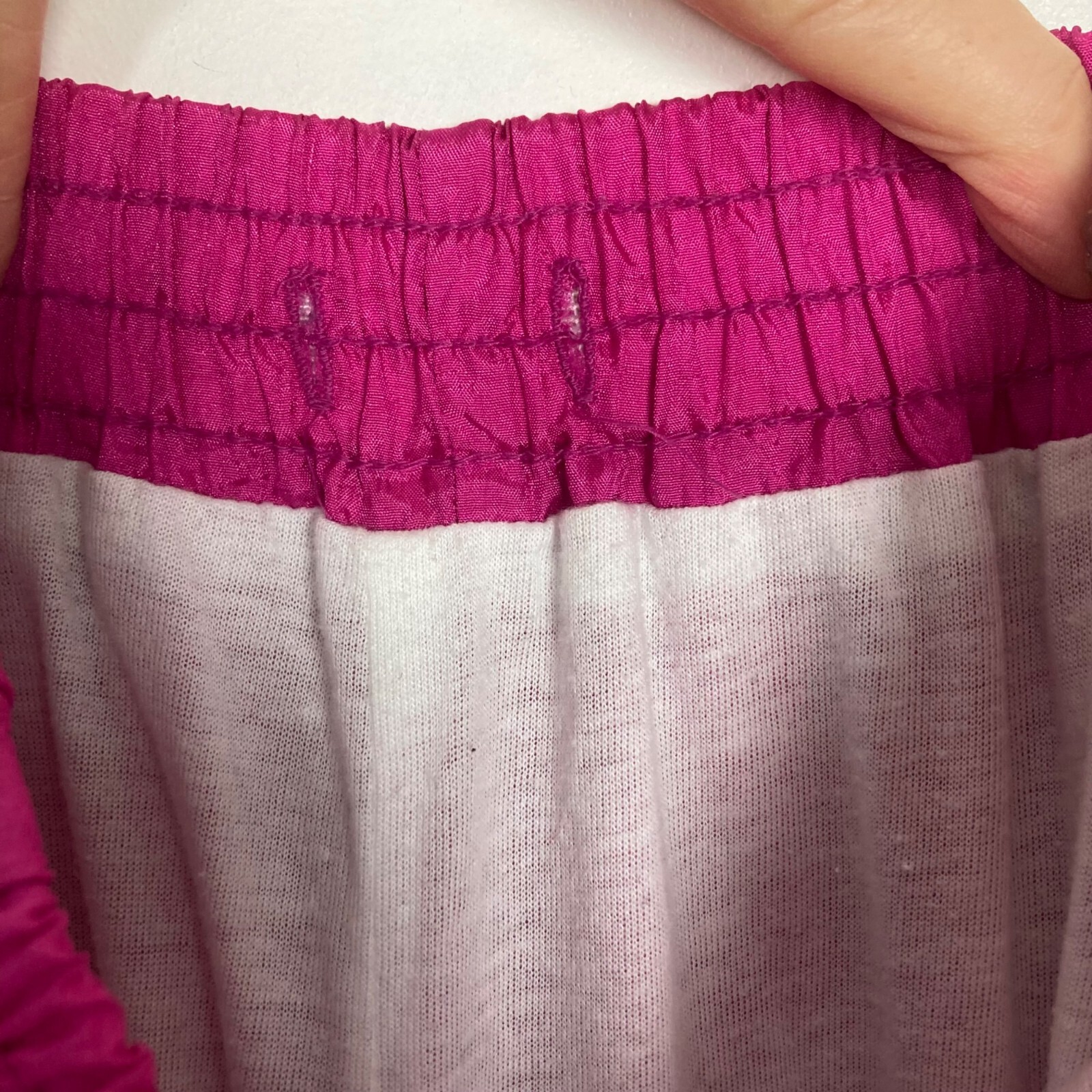 Vintage Pink Satin Track Pants Womens XS Lined Kidcore Barbiecore 80s 90s