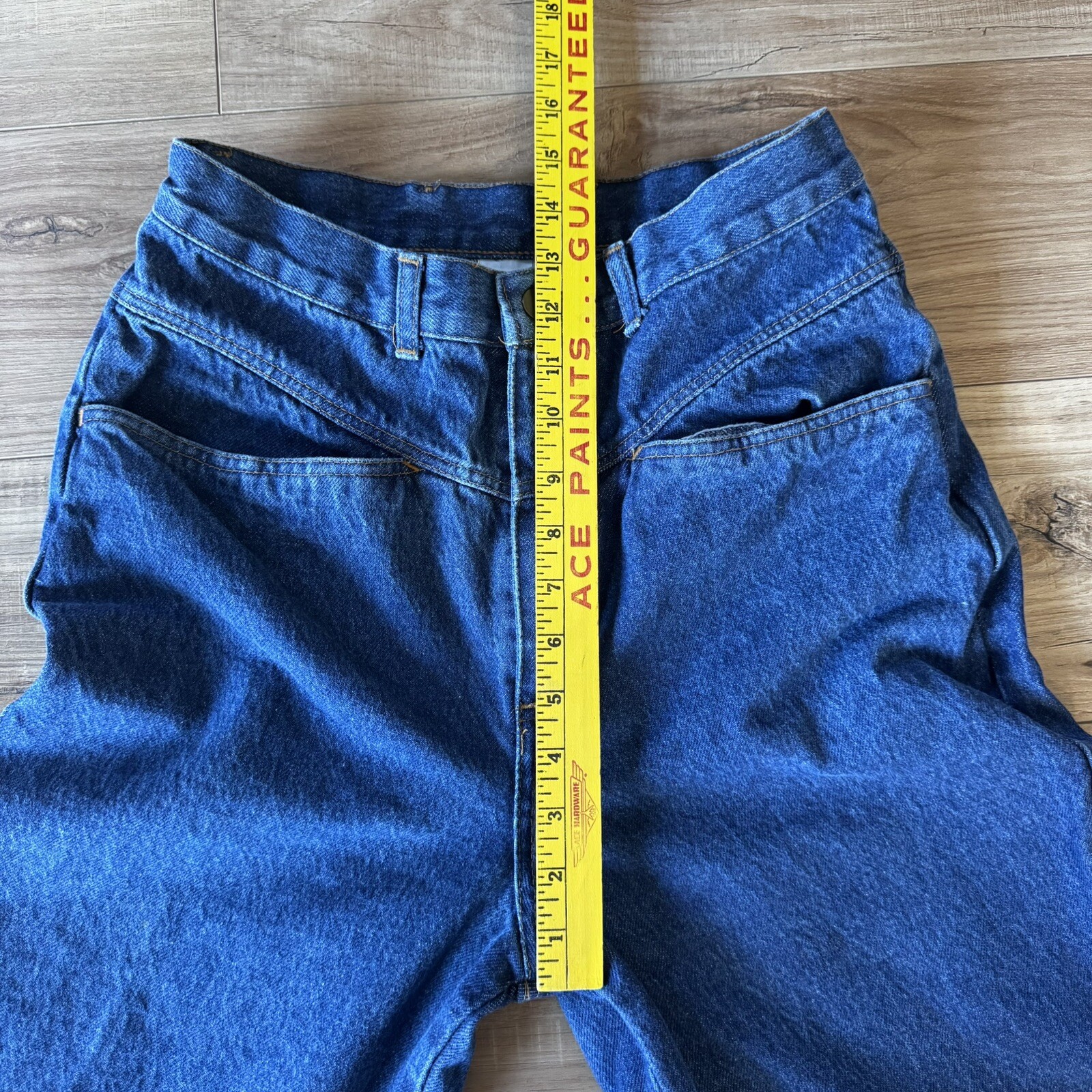 Mom Jeans Republic Denim High Rise Medium Wash Straight Leg Size 13/14 Vintage