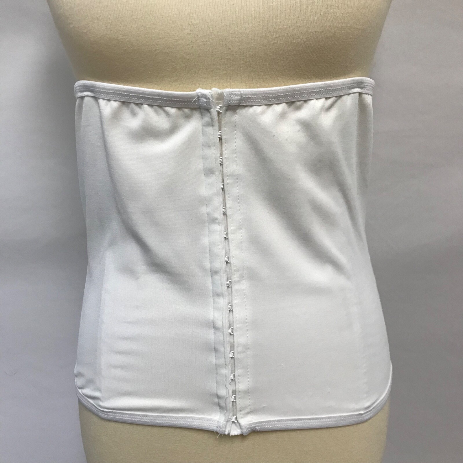 Vintage K-Mart Pink 3X White Waist Cincher Boned Underbust Shapewear Corset