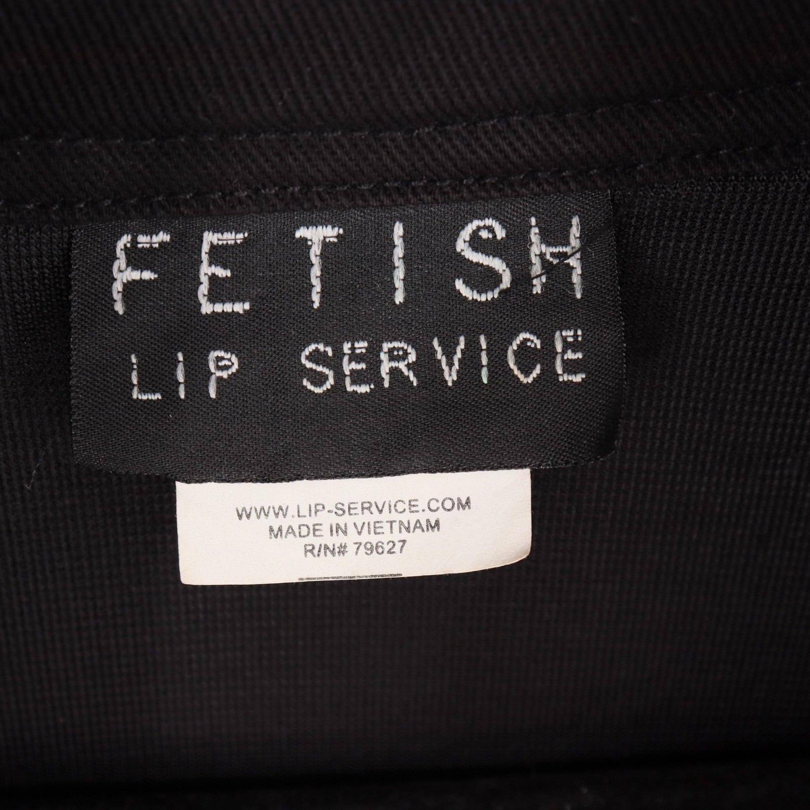 Vintage Lip Service Fetish Women’s Black Moto Jacket Size L Belted Goth Punk Y2K