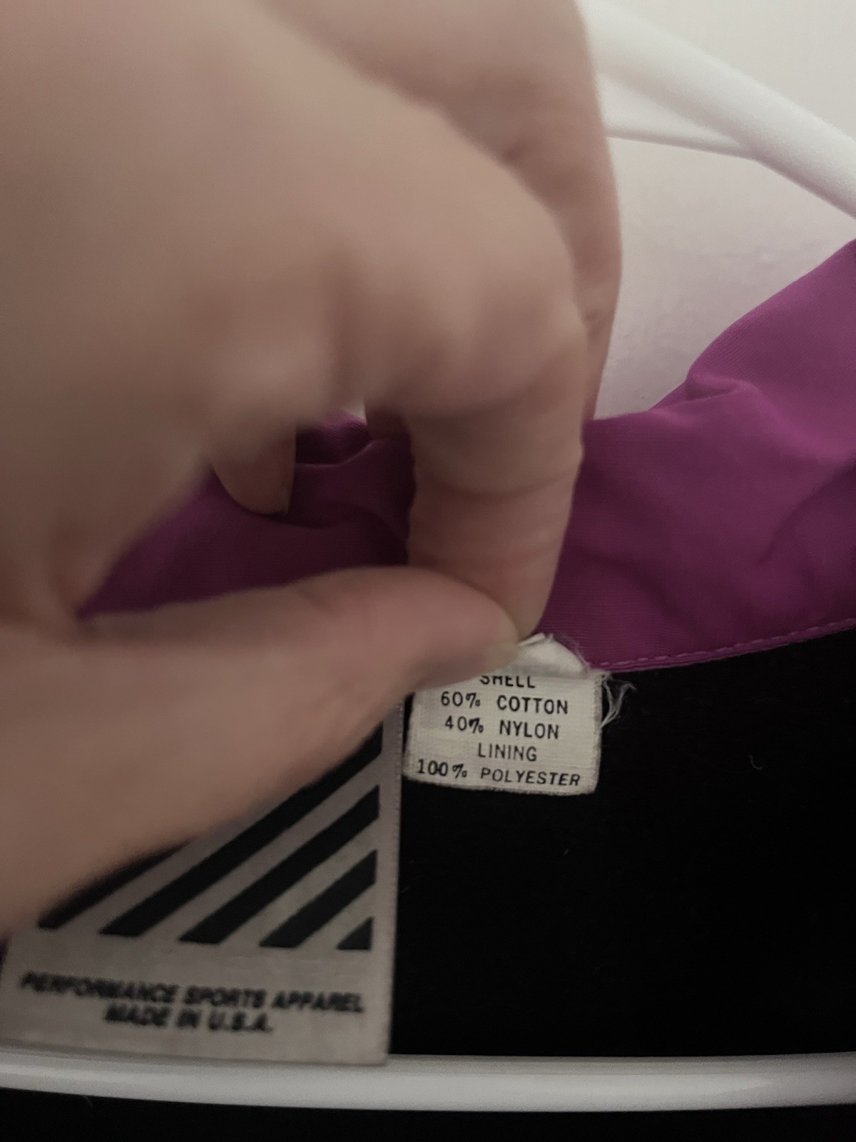 Sunbuster Vintage 80s Magenta Windbreaker Lightweight Anorak Jacket Medium