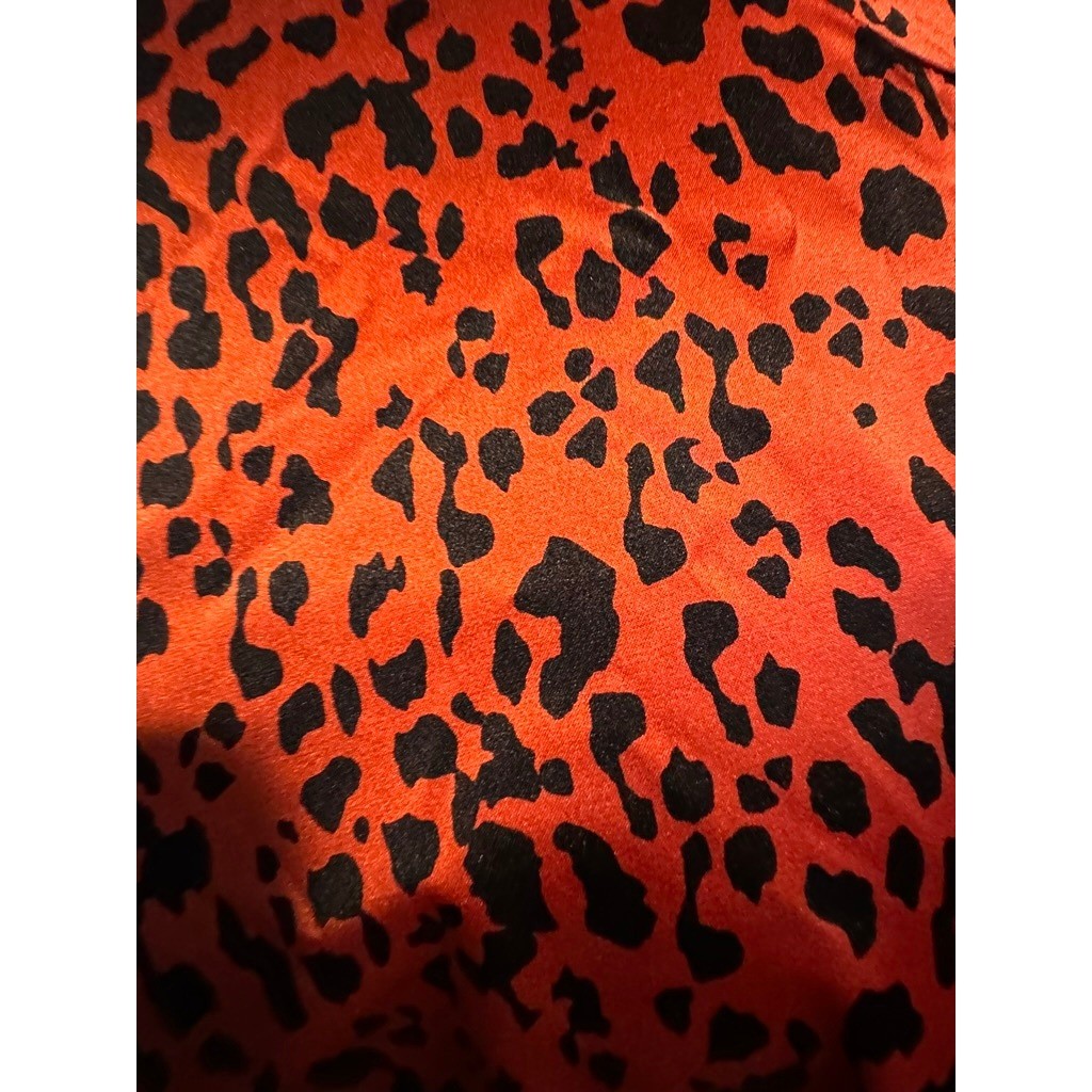 Vintage Mary McFadden Leopard Print Silk Jacket Made in USA Size M