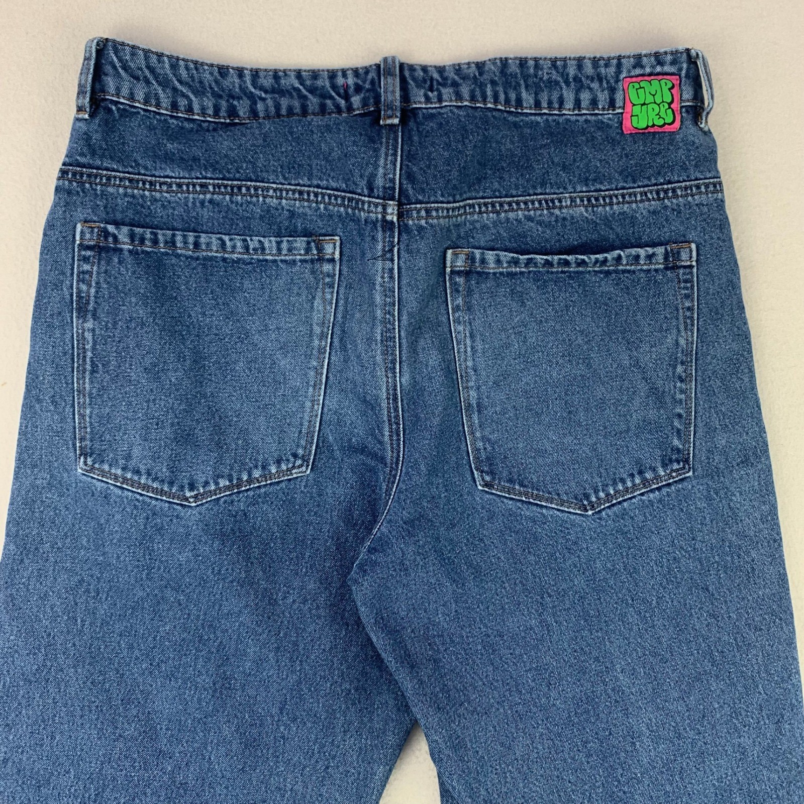 Thrashed Empyre Jeans Baggy Womens 12 Blue Faded Denim Skater Y2K Distressed 90s