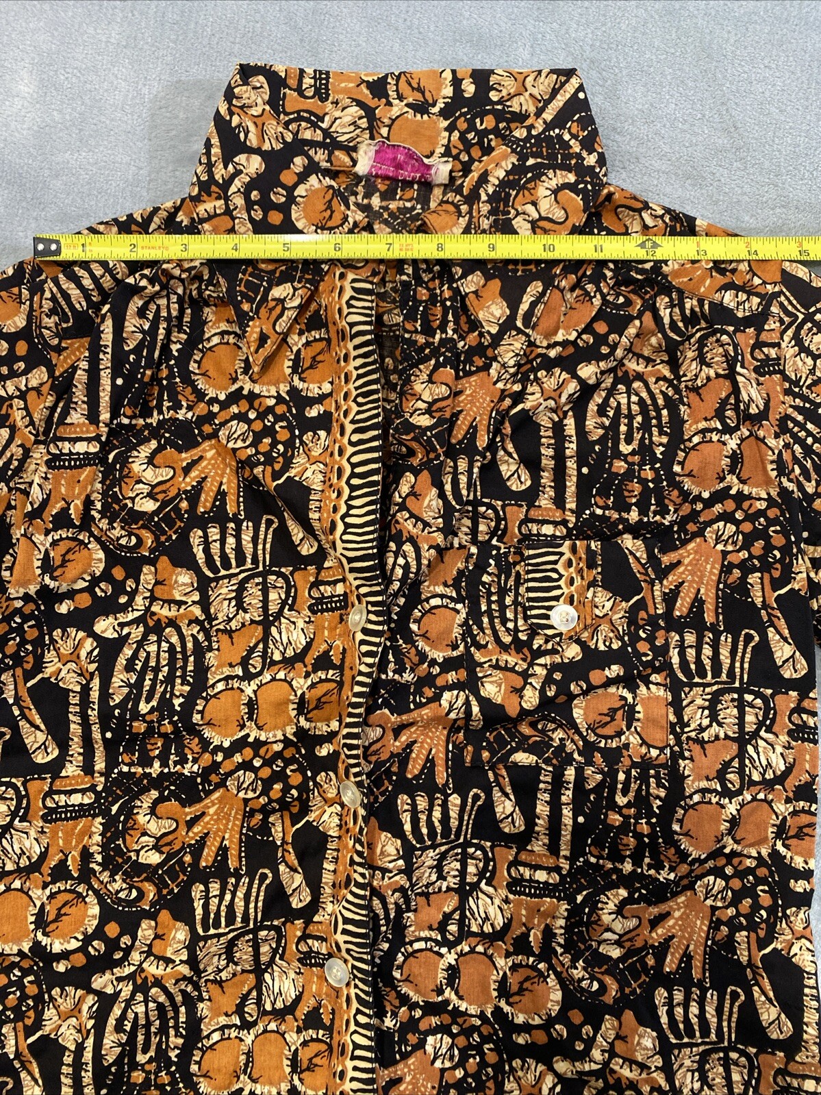 Vintage 70’s Irene Kasmer Button Down Shirt, Blouse Retro Women’s Sz S