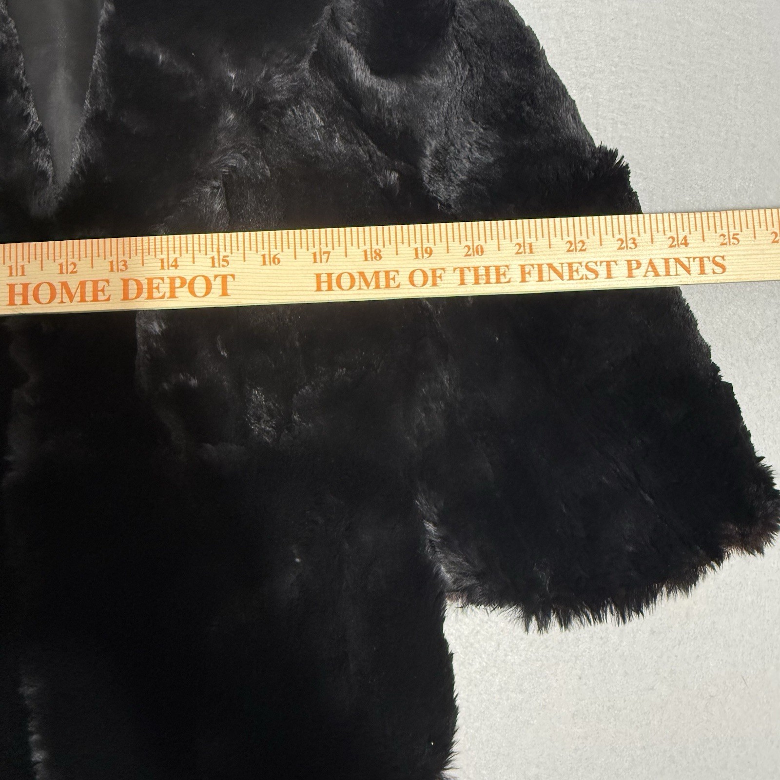 Vintage CF Carlson 1960s Real Black Rabbit Fur Stole Great Condition USA Made