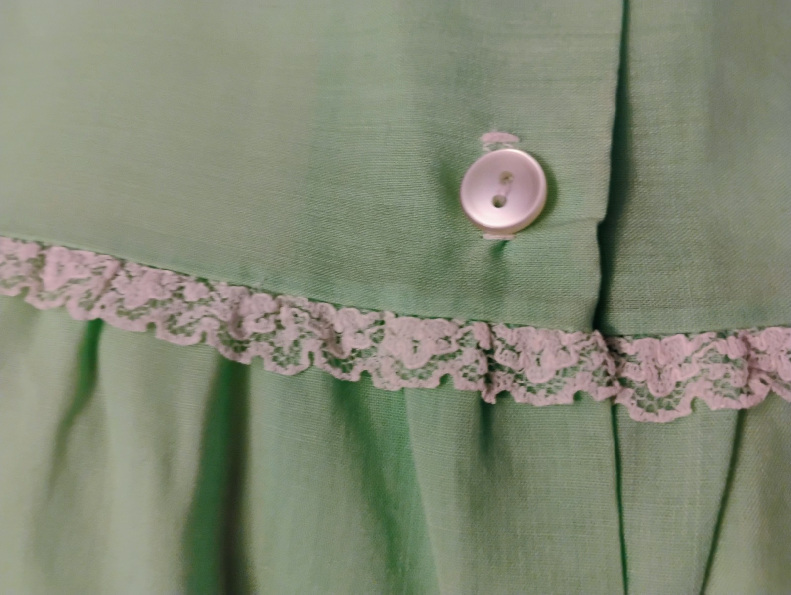 VTG 60’s „Katz” Mint Green Long PJ Set
