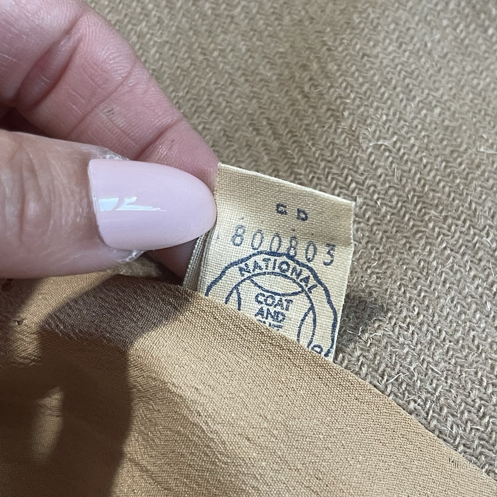 VINTAGE Women’s 2 Pc Set Beige International Ladies Garment Workers Union