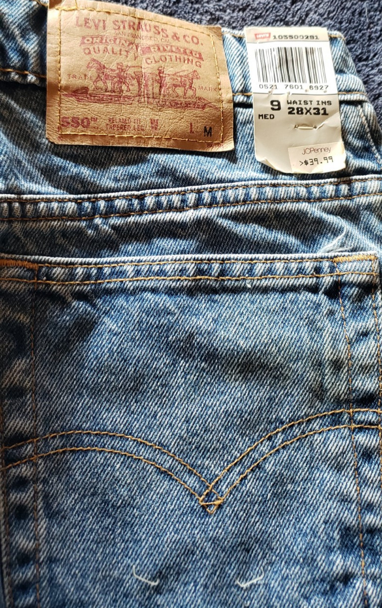 VINTAGE Levi’s 550 Relaxed Fit Tapered Leg Womens Jeans Sz 9 Reg Med USA READ