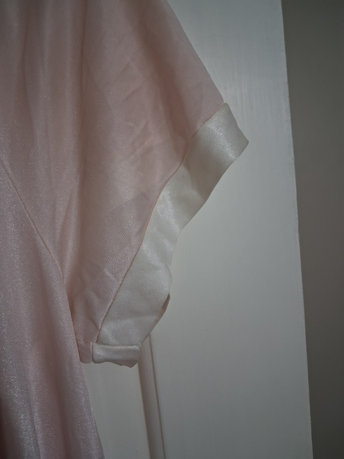 Sears One Size Fits All Nylon Pink Vintage Nightgown Very Soft
