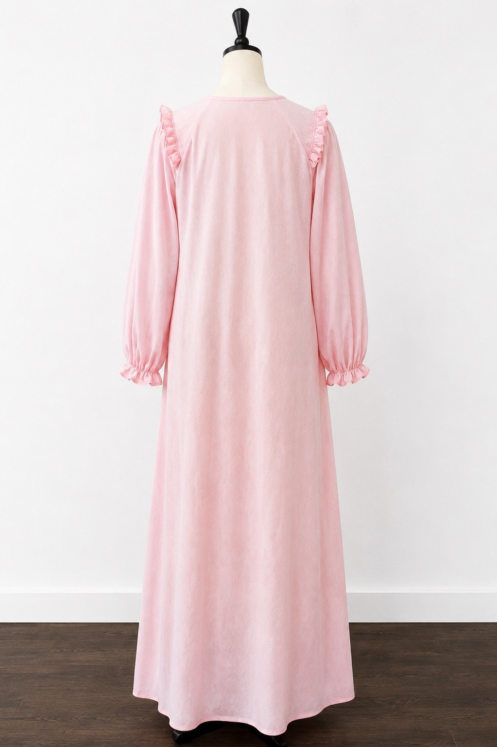 Vintage 1970s Haband For Her Granny Gown Pink Brushed Knit M Lightweight