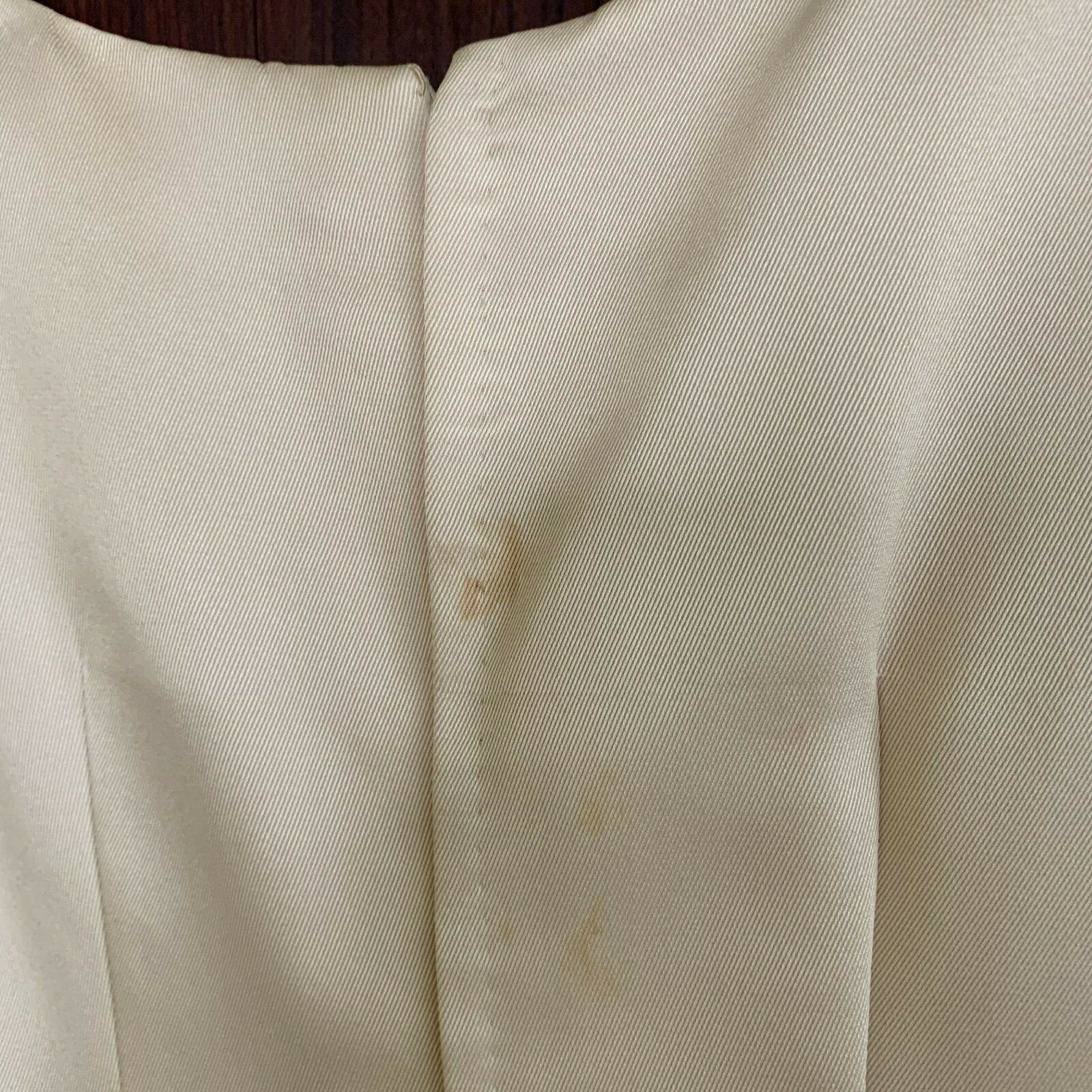 Vintage HELEN ROSE 2 Piece Formal Dress & Jacket Beaded Jeweled Cream Color Sz M