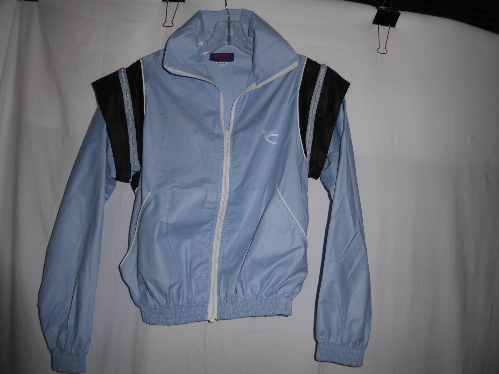 80s McGregor Jogging Suit Sweat Pants+ Jacket 1986 USA Med Women Zip Off Sleeves