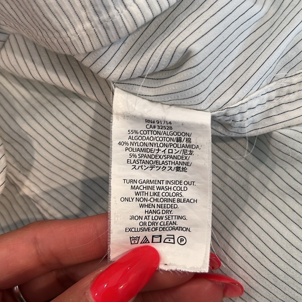 🔥Armani Exchange White and Black Striped Shirt🔥