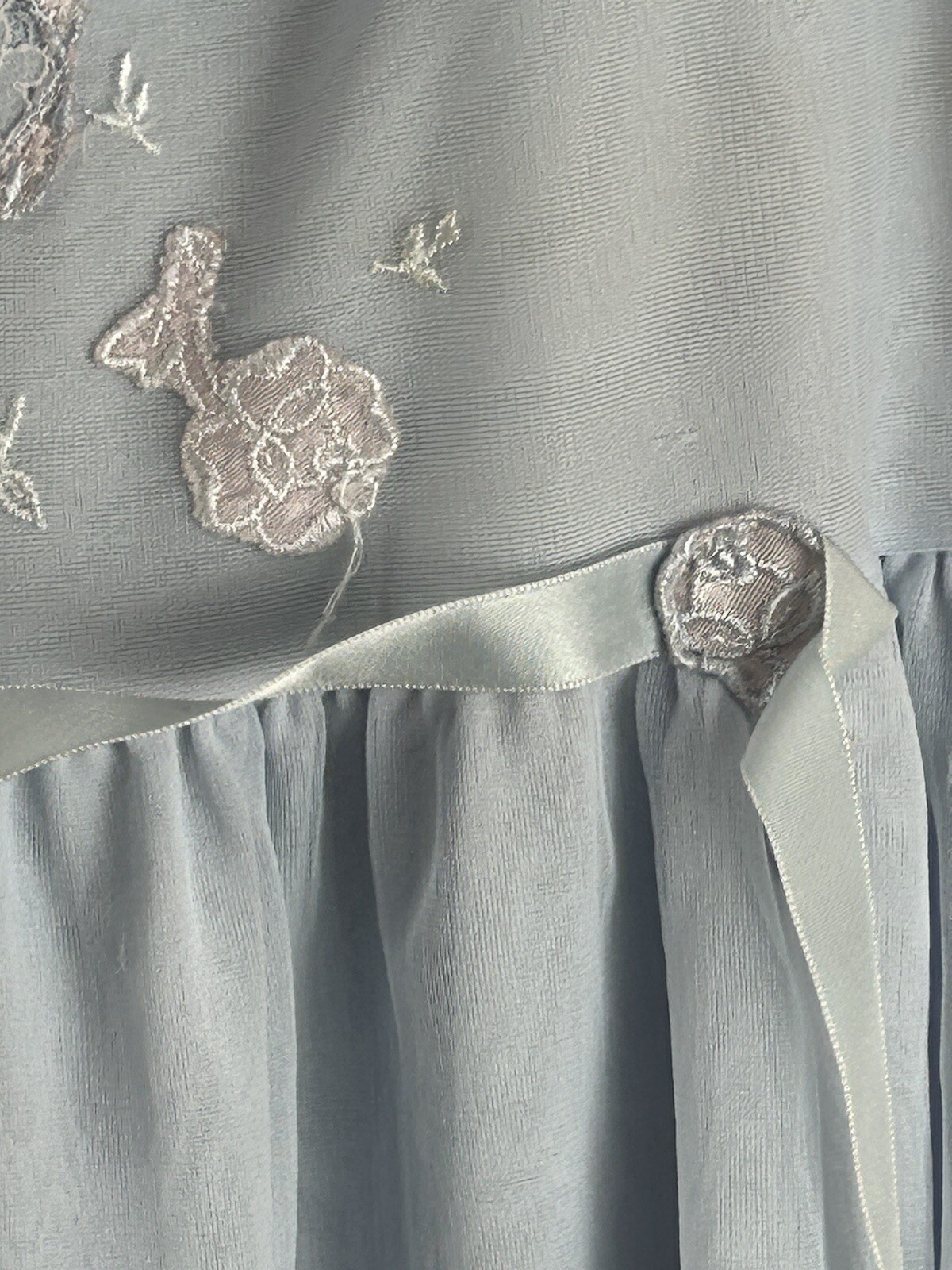 Charmode Vintage Blue Nightgown And Robe Small Sz 36