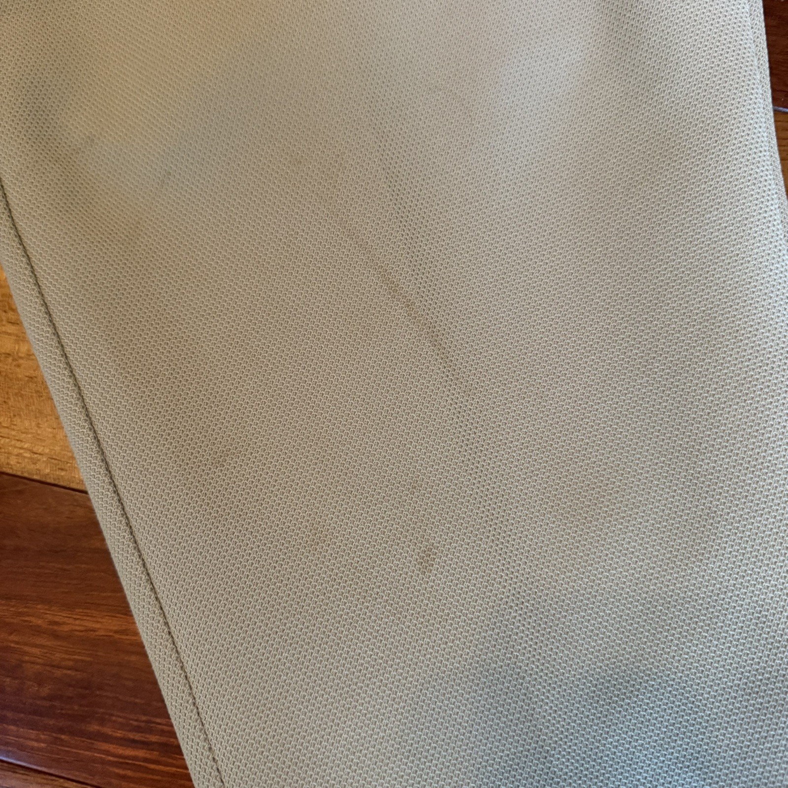 Vintage 70s Farah Flared Bell Bottom Polyester Dress Pants Beige 26×30