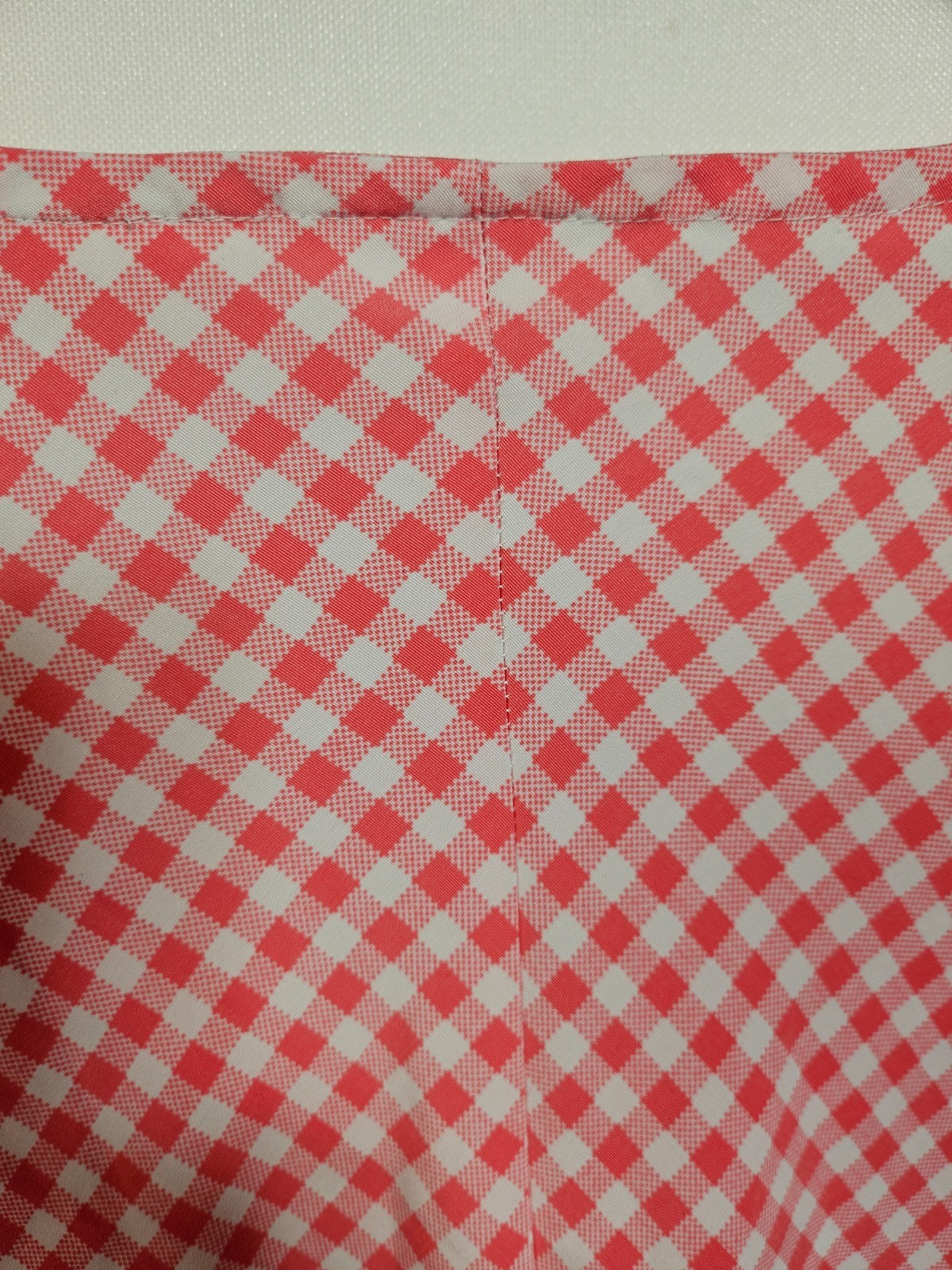VTG Expressions 1990’s Style Coral Checkered Sleeveless Midi Dress Size XL