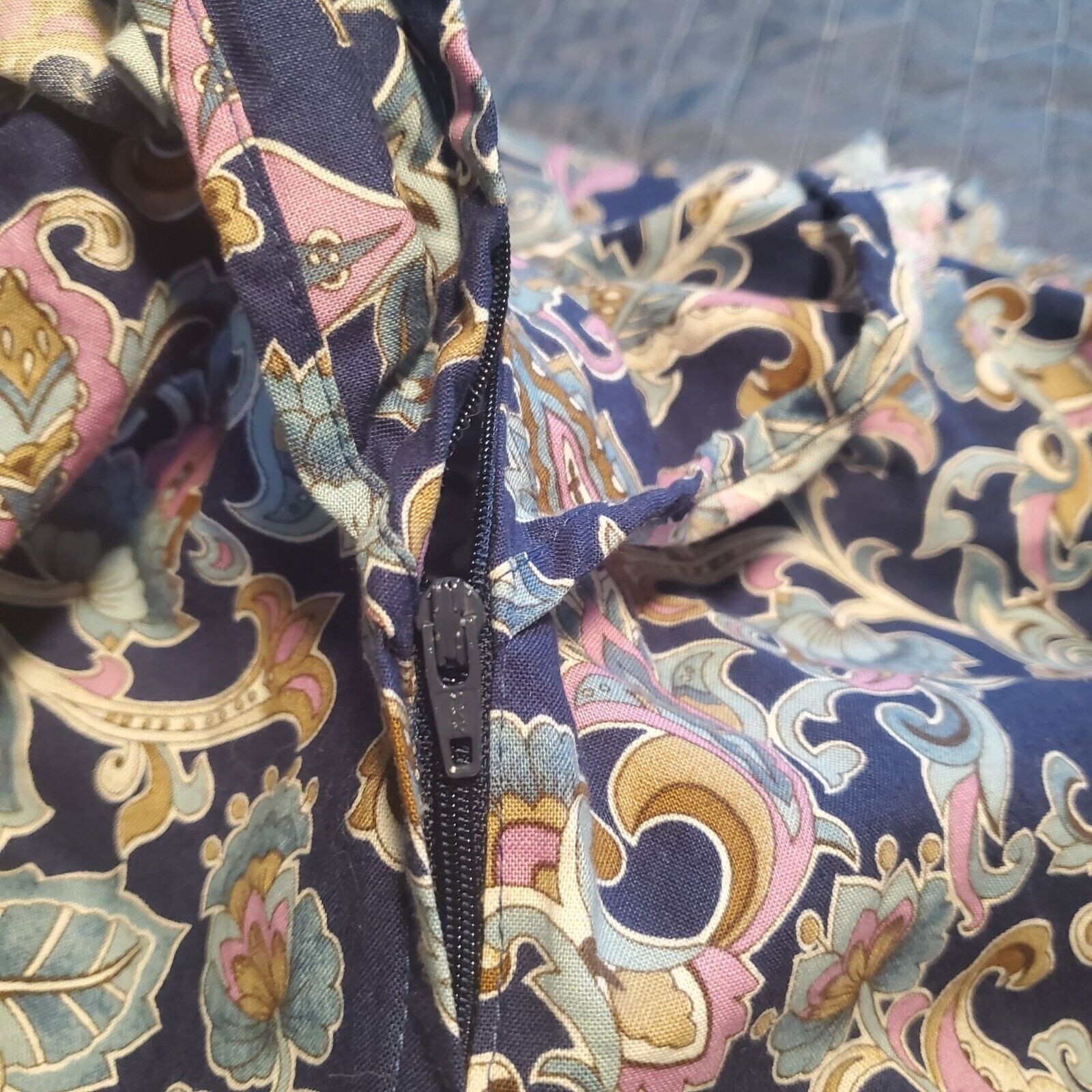 Vintage POMARE Hawaiian Floral Cotton Dress Tag 14 (fits 10) Boho Prairie USA