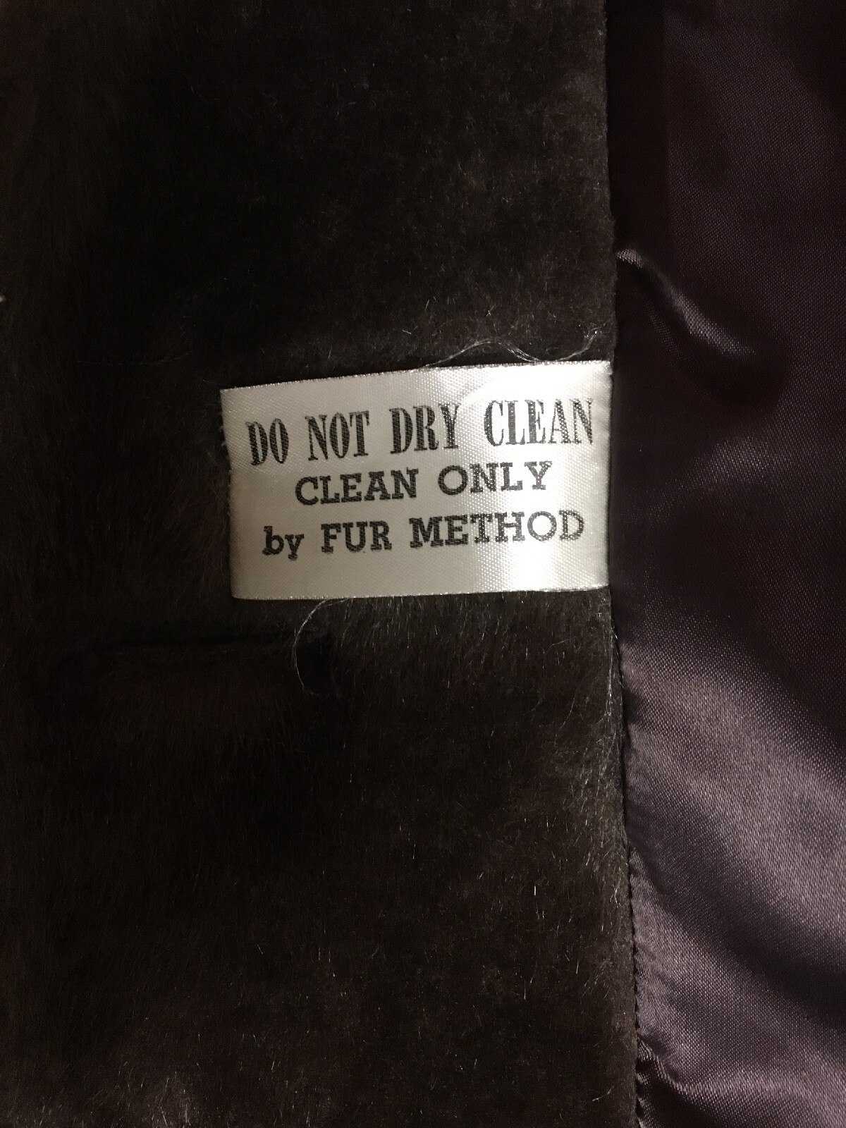 Vtg 50s 60s Ladies Brown Faux Fur Long Coat Jacket Womens M-L Party Glam Mod
