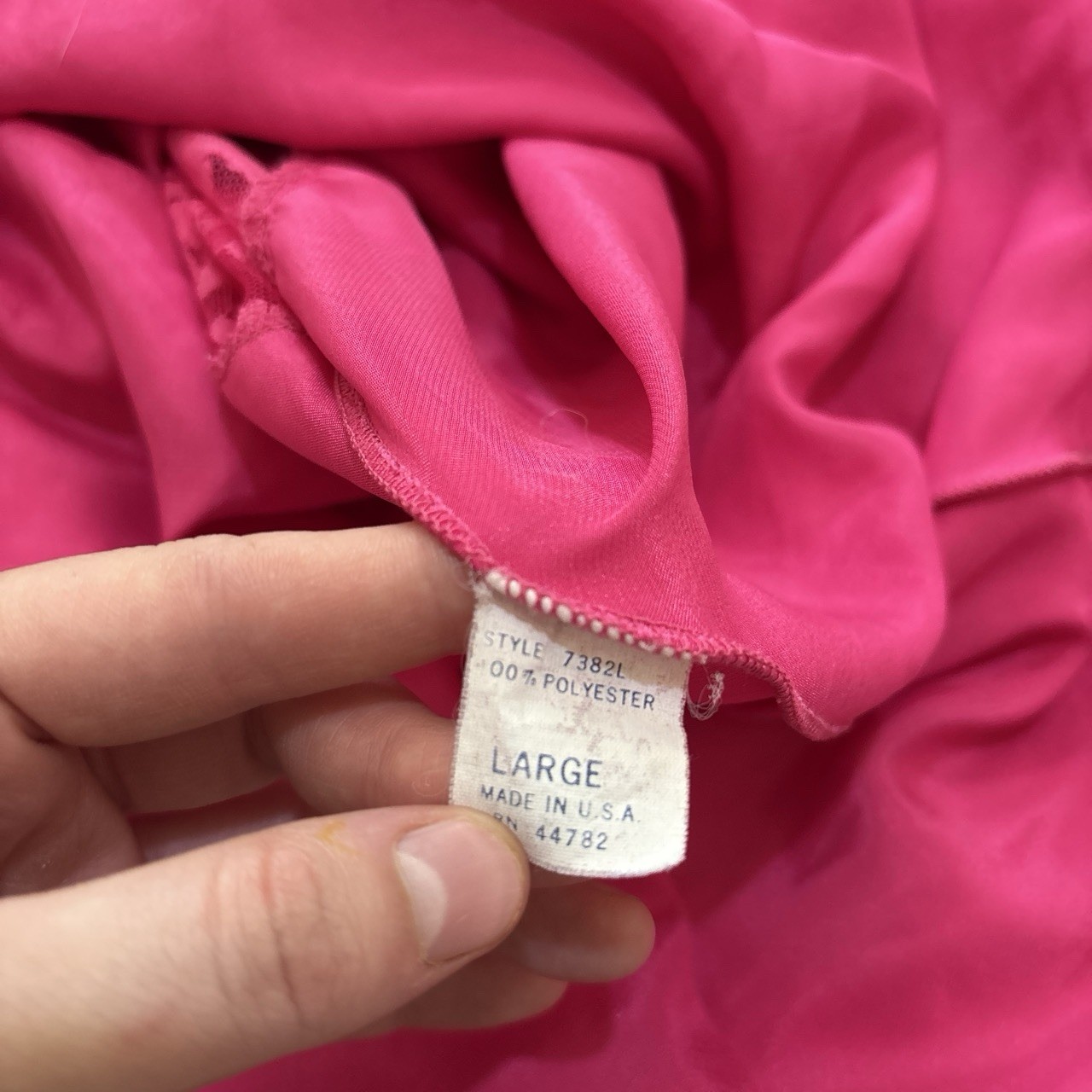 Vintage 1980s Featherbed Intimates Lingerie Slip Size Large