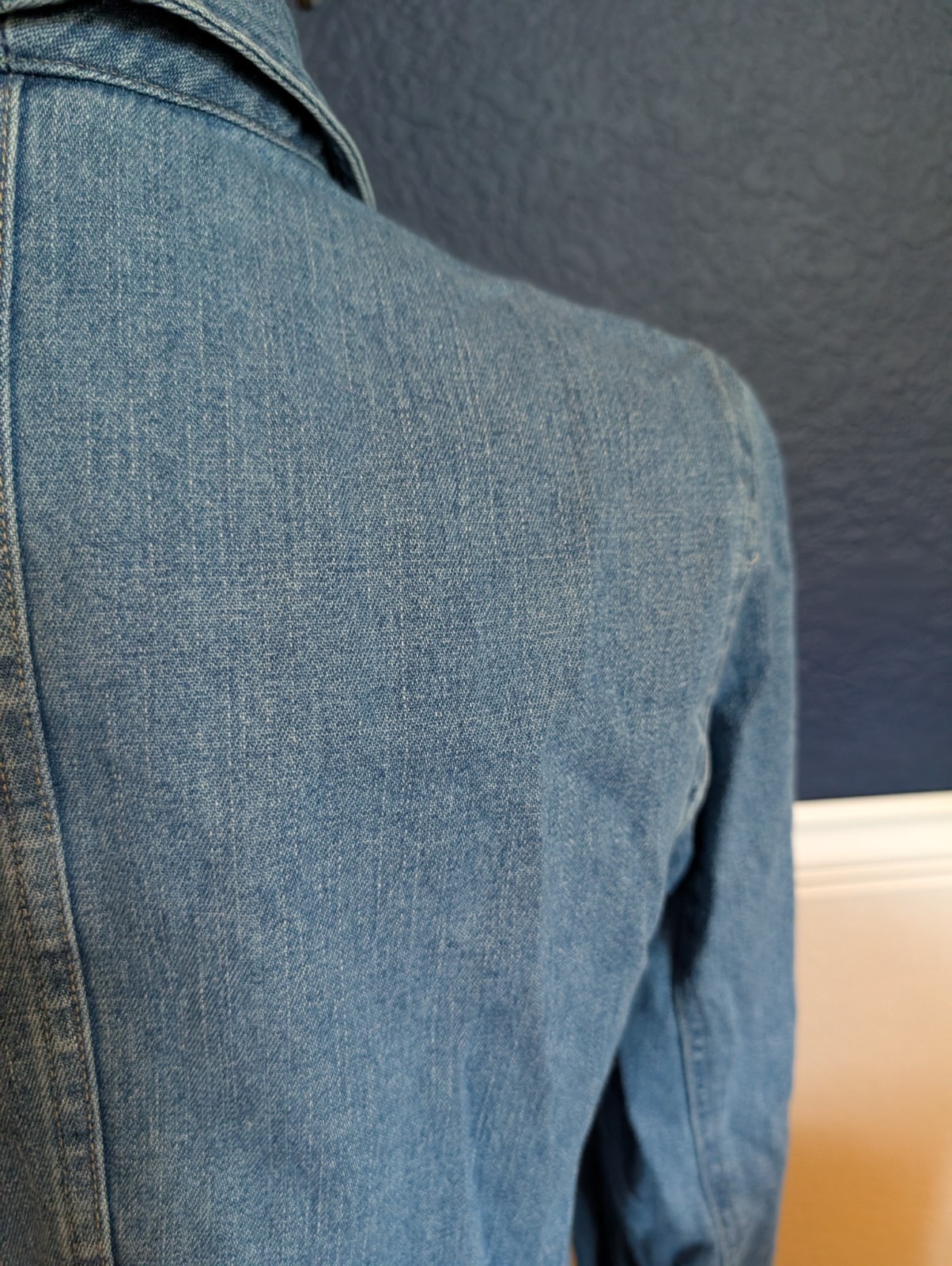 VTG Crazy Horse by Liz Claiborne 100% Cotton Denim Blazer Jacket Sz 10 Medium M