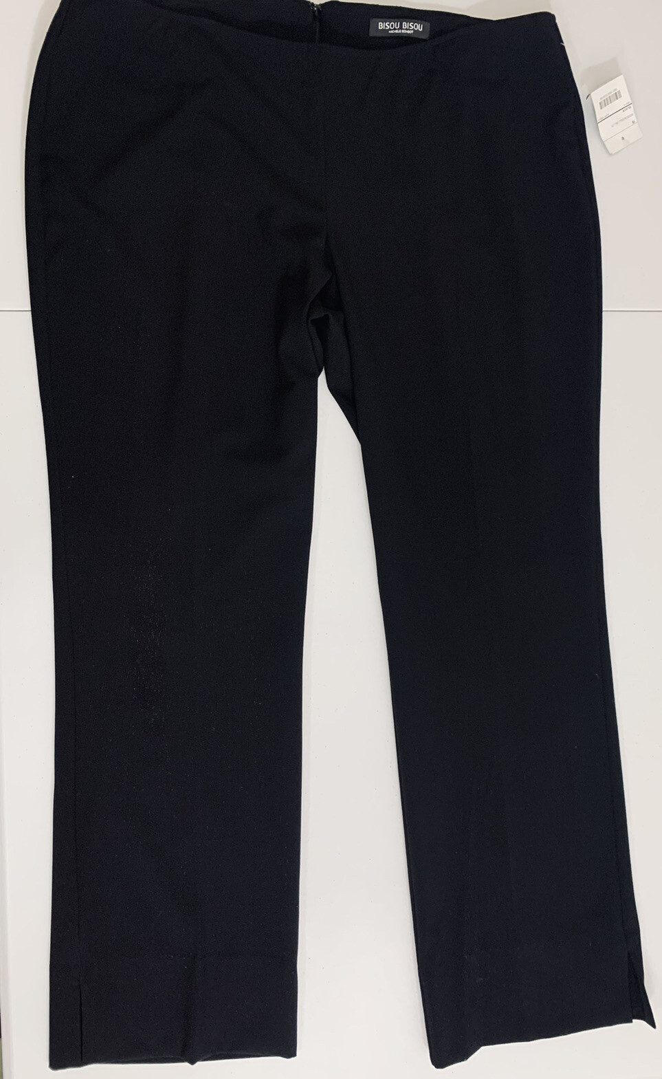 Vintage Bisou Bisou Michele Bohbot No Waistband Pants Black Size 16 With Tag