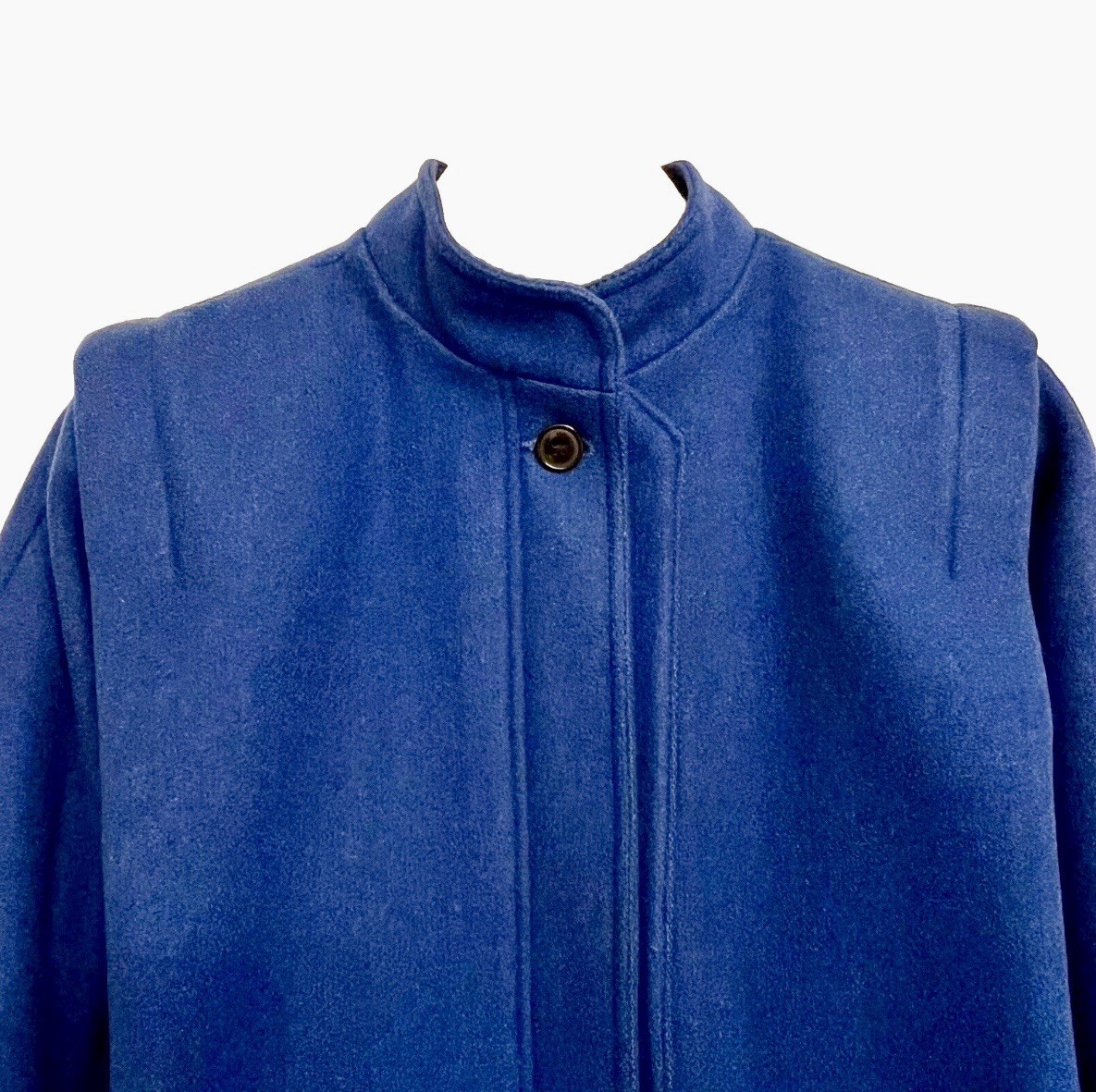 Wool Coat Casa De Lana Women’s size 5/6 Small Bright Royal Blue Vtg Retro Winter