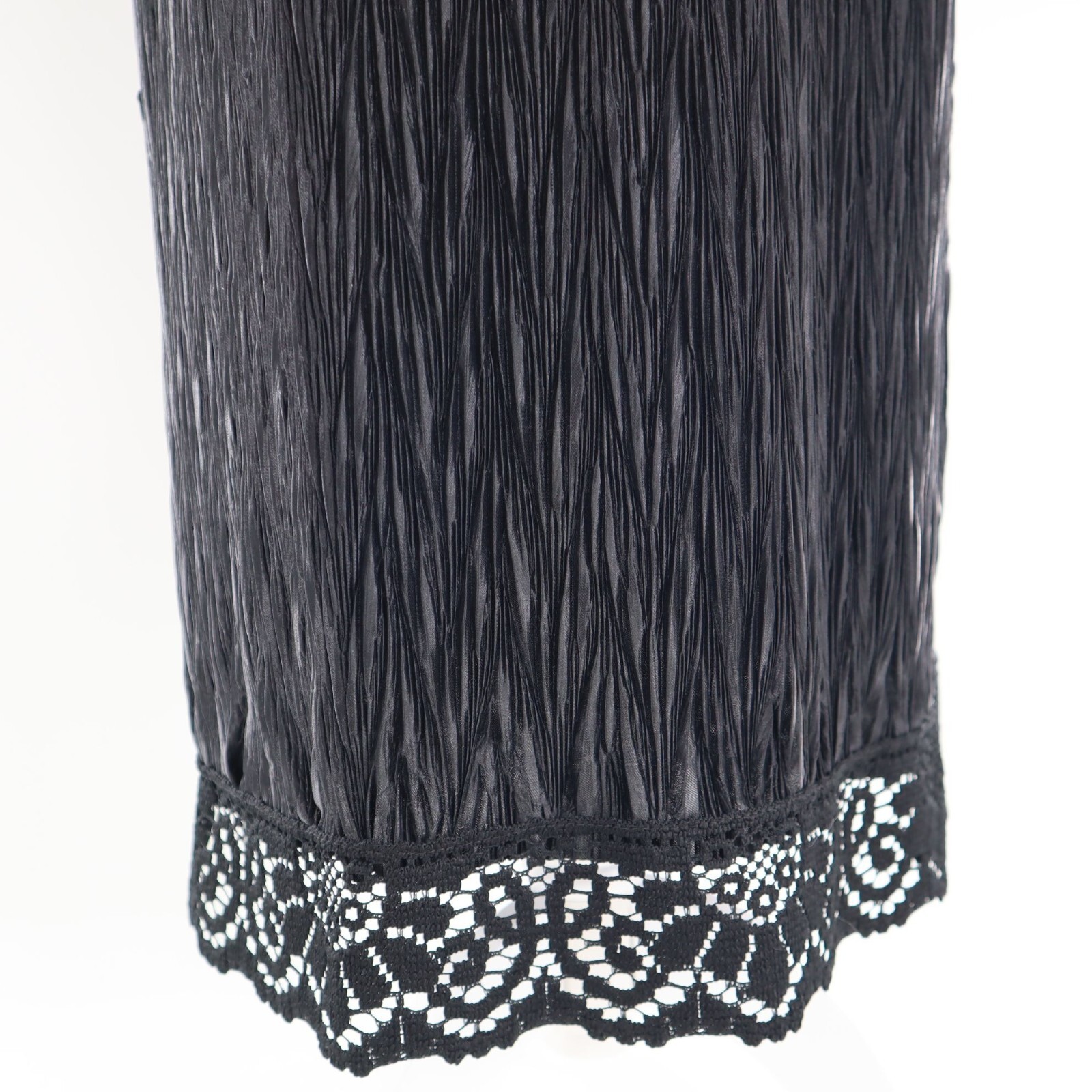 Vintage Textured Midi Dress Women M Black Whimsigoth Fairy Grunge Gypsy Goth Alt