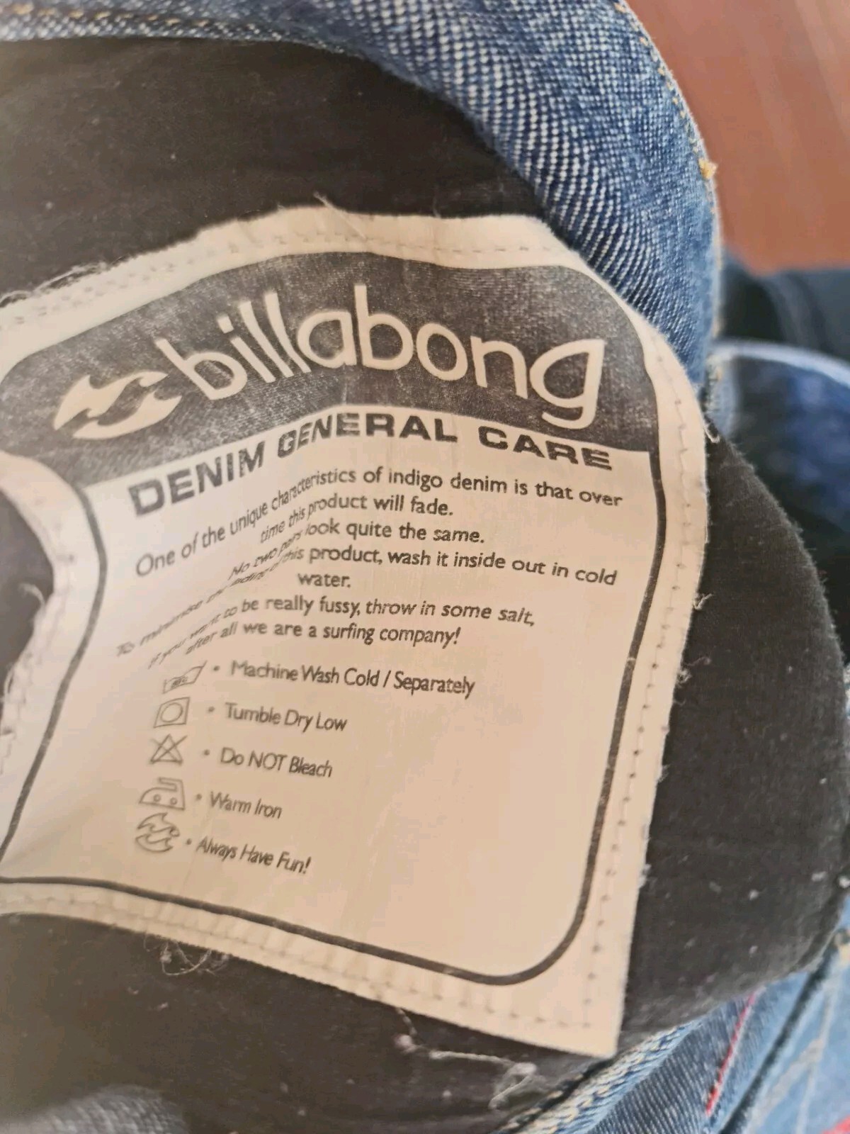 VINTAGE BILLABONG Denim Jeans Size 8 XS Mid Blue 90’s Non-Stretch Retro