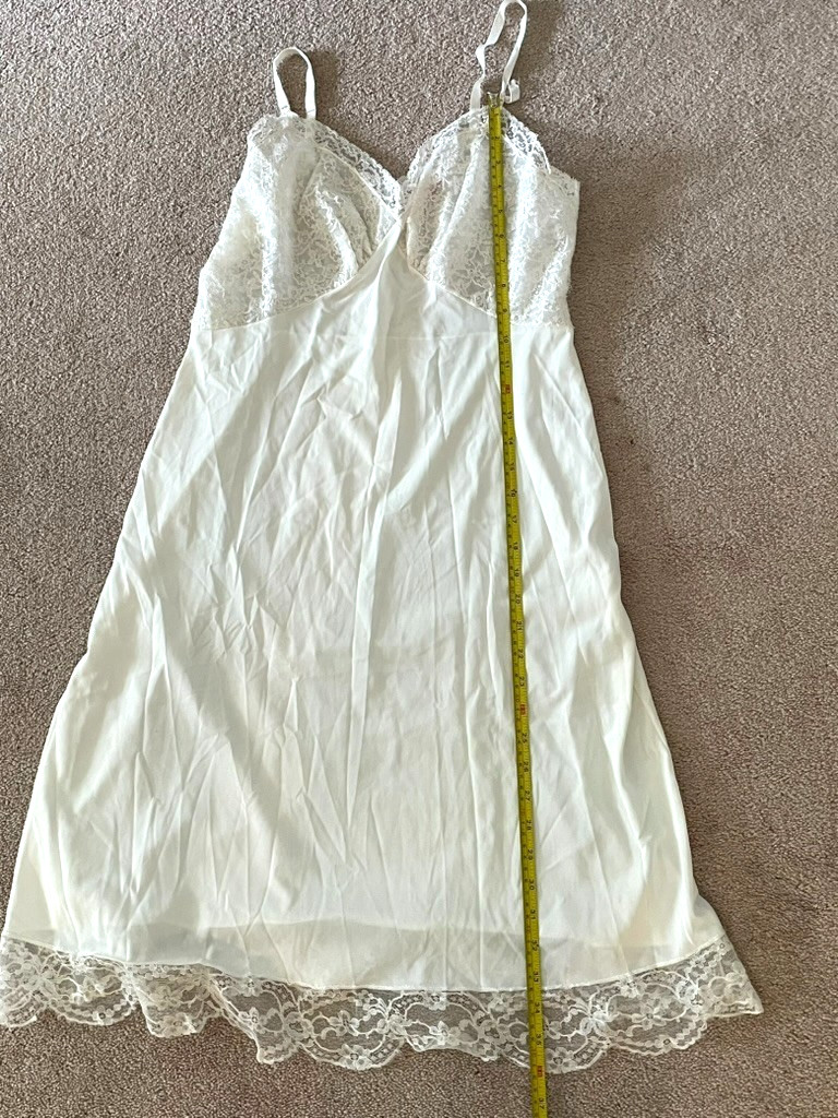 Vintage Woman’s Full Slip, Miss Youth Form Lingerie w/Adjustable Straps, Nylon