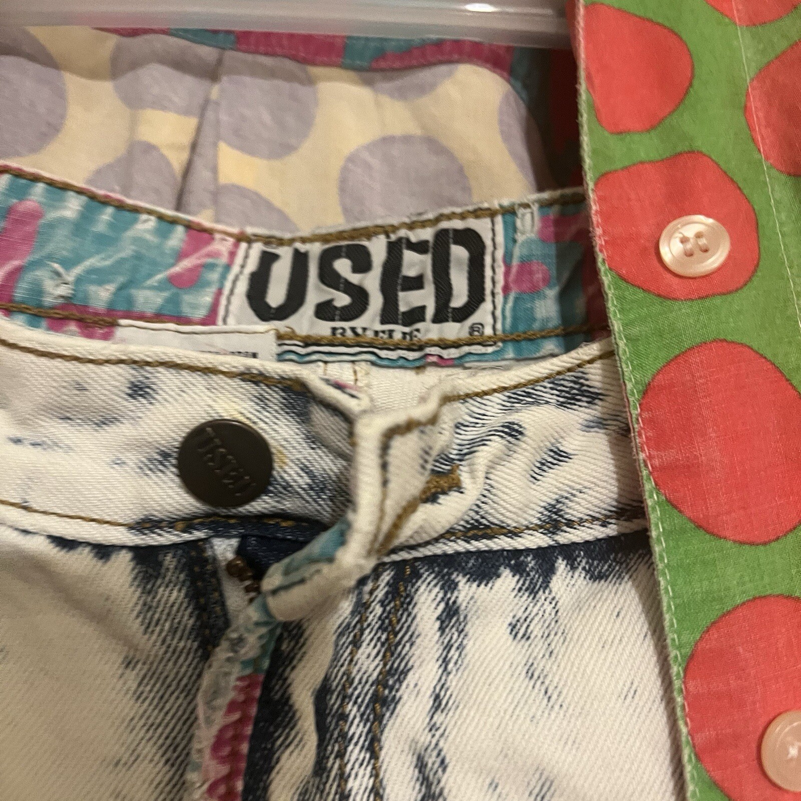 Womens VTG Classic90’s “Get Used By Eli” Rare Unique Authentic 2 Pc Short Outfit