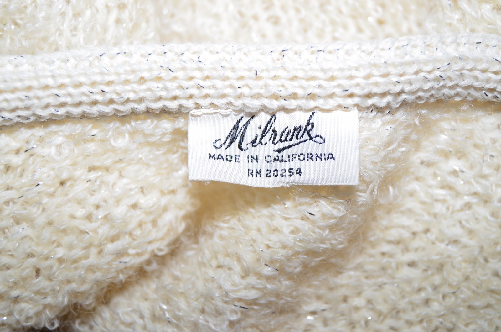 VTG Milrank Sweater Cover Up Mother of the Bride Glittery Sparkle Womens L USA