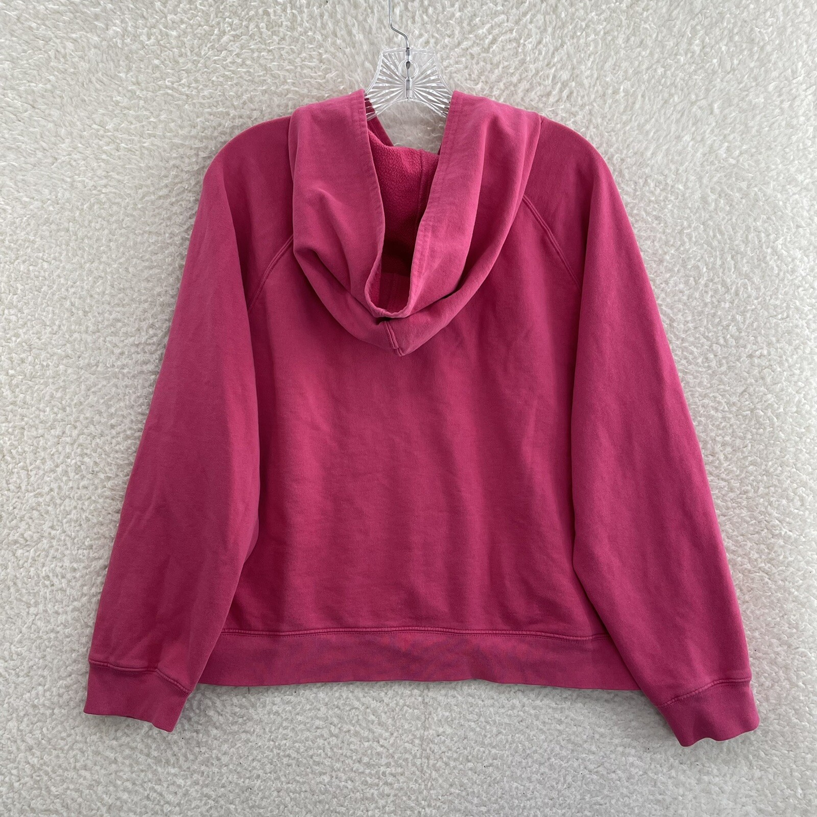 Y2K Vintage Old Navy Hoodie Sweatshirt 2XL Pink Snow Bunny Cyber Fairy Grunge