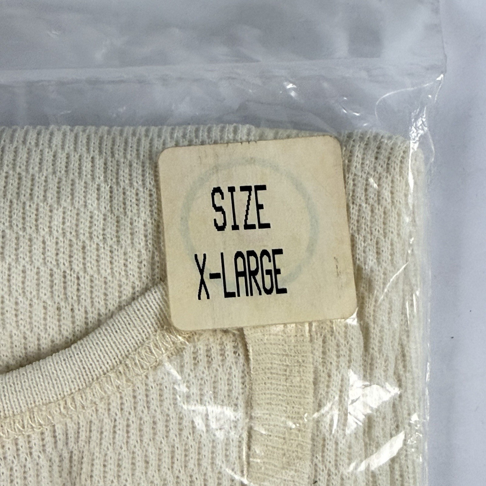 VTG Penbrooke Lane Ladies Knit Thermal Underwear XL Crew Neck Long Sleeve Shirt