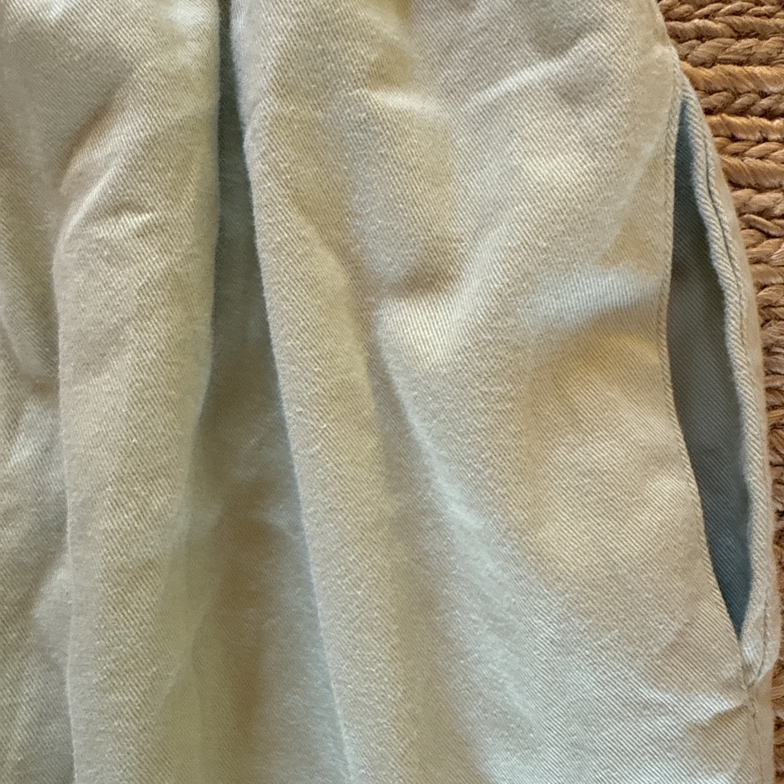 NWT vintage GENE Ewing BIS BIS mint green cotton elastic waist pant size P