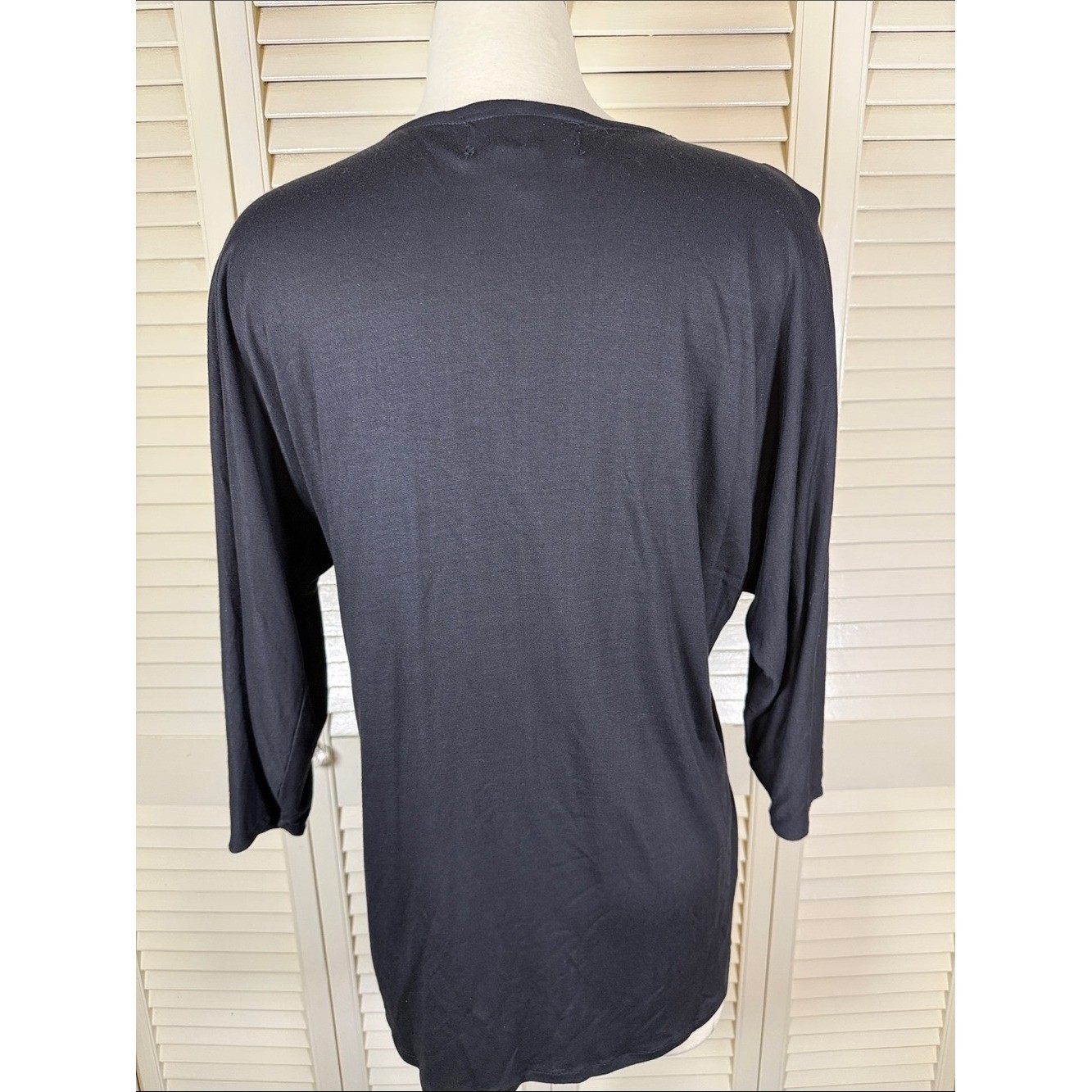 Christine Gerard Vintage Black Sequin Beaded Embellished Top – Size Small