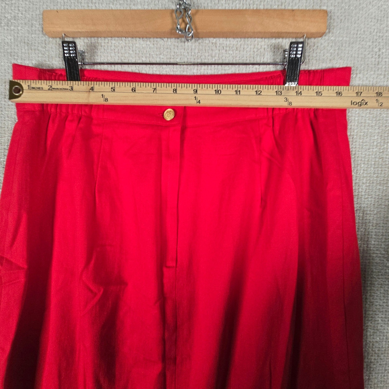 City Girl Sport Vintage Red Gold Embroidery Skirt Suit Set Blazer 14 Skirt 16