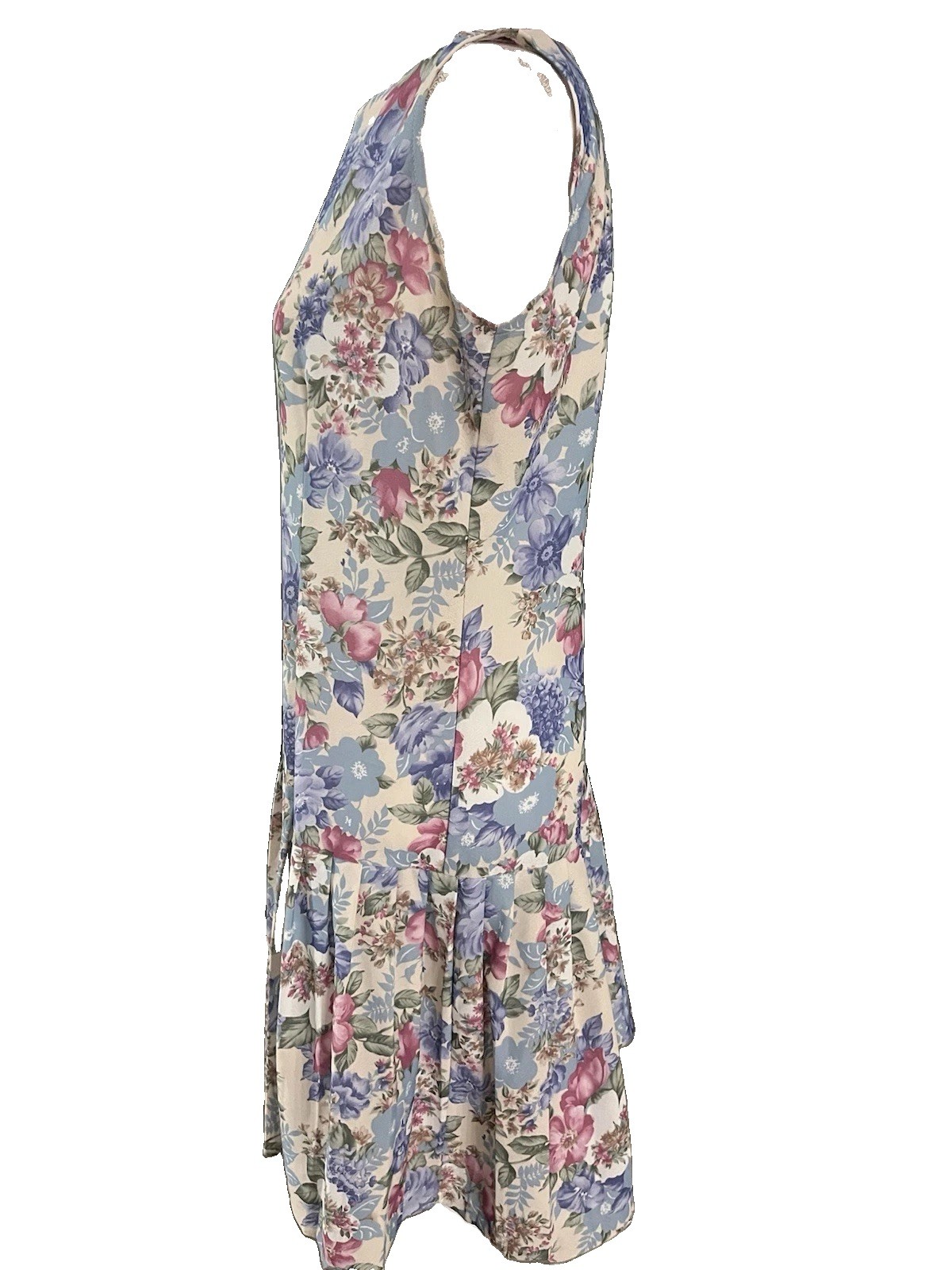 Vintage California Looks Made in USA Floral Multi Pastel A-Line Dress Size 10