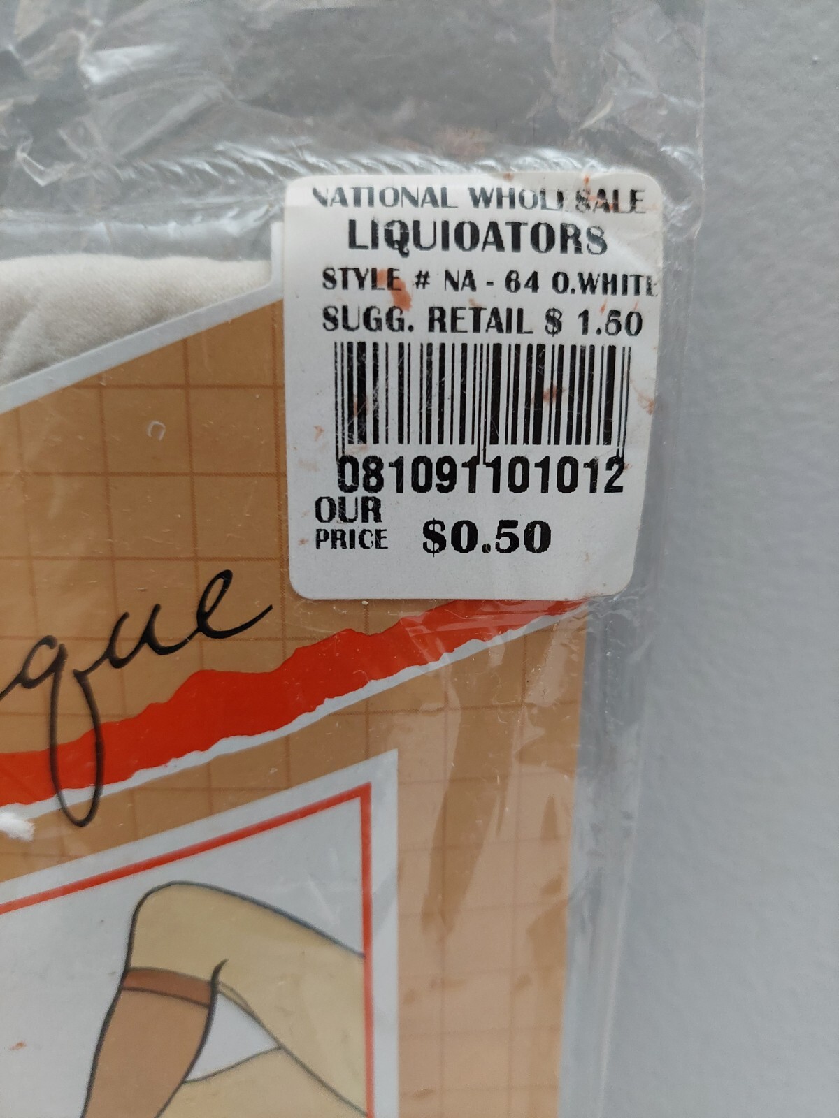 Vintage Pantyhose Sabra Opaque Knee Highs Color Off White BKNE01