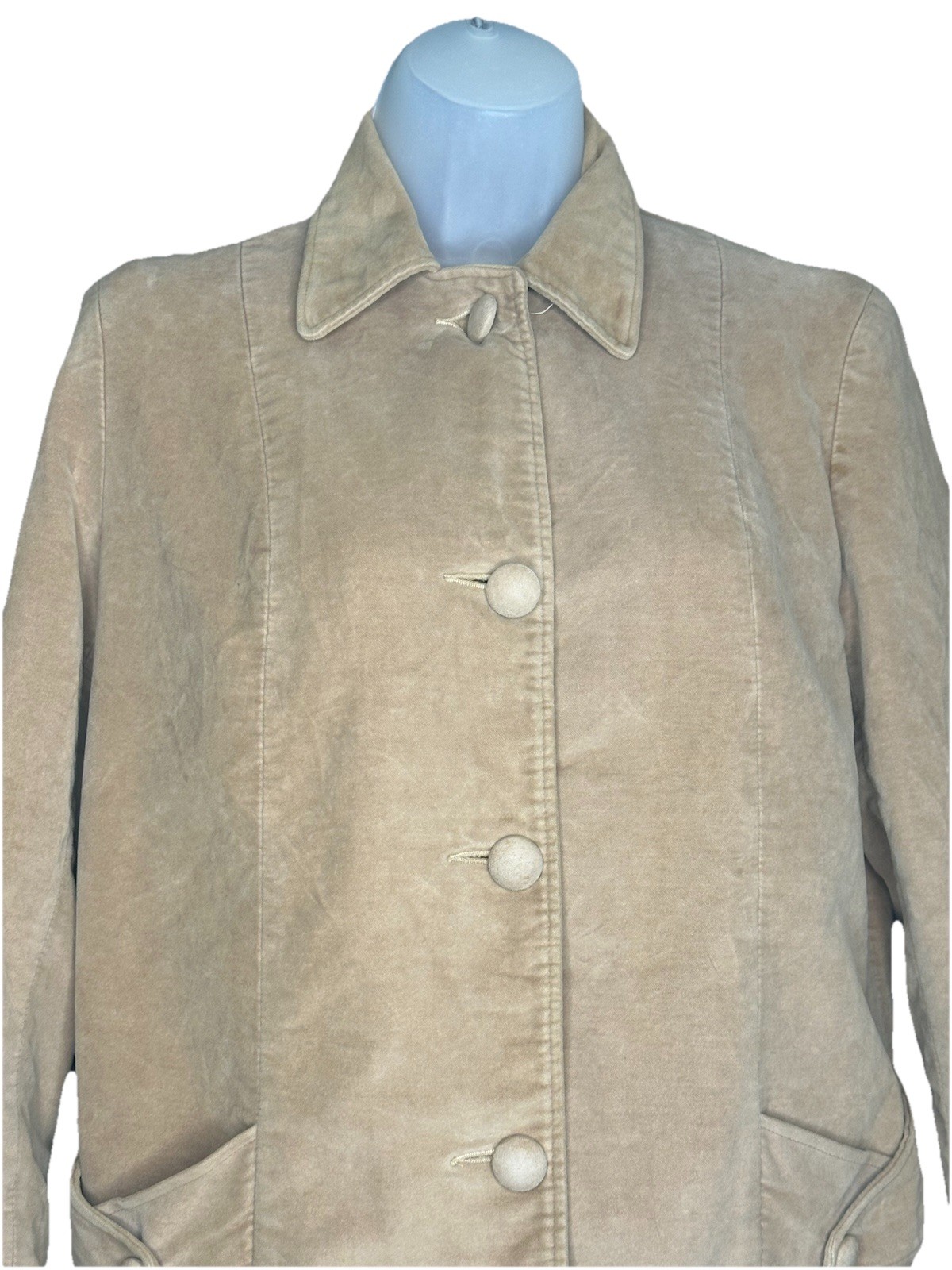 Vtg 1960s Heeksuede Tan Faux Suede Coat Large Holland Preppy Quiet Luxury READ