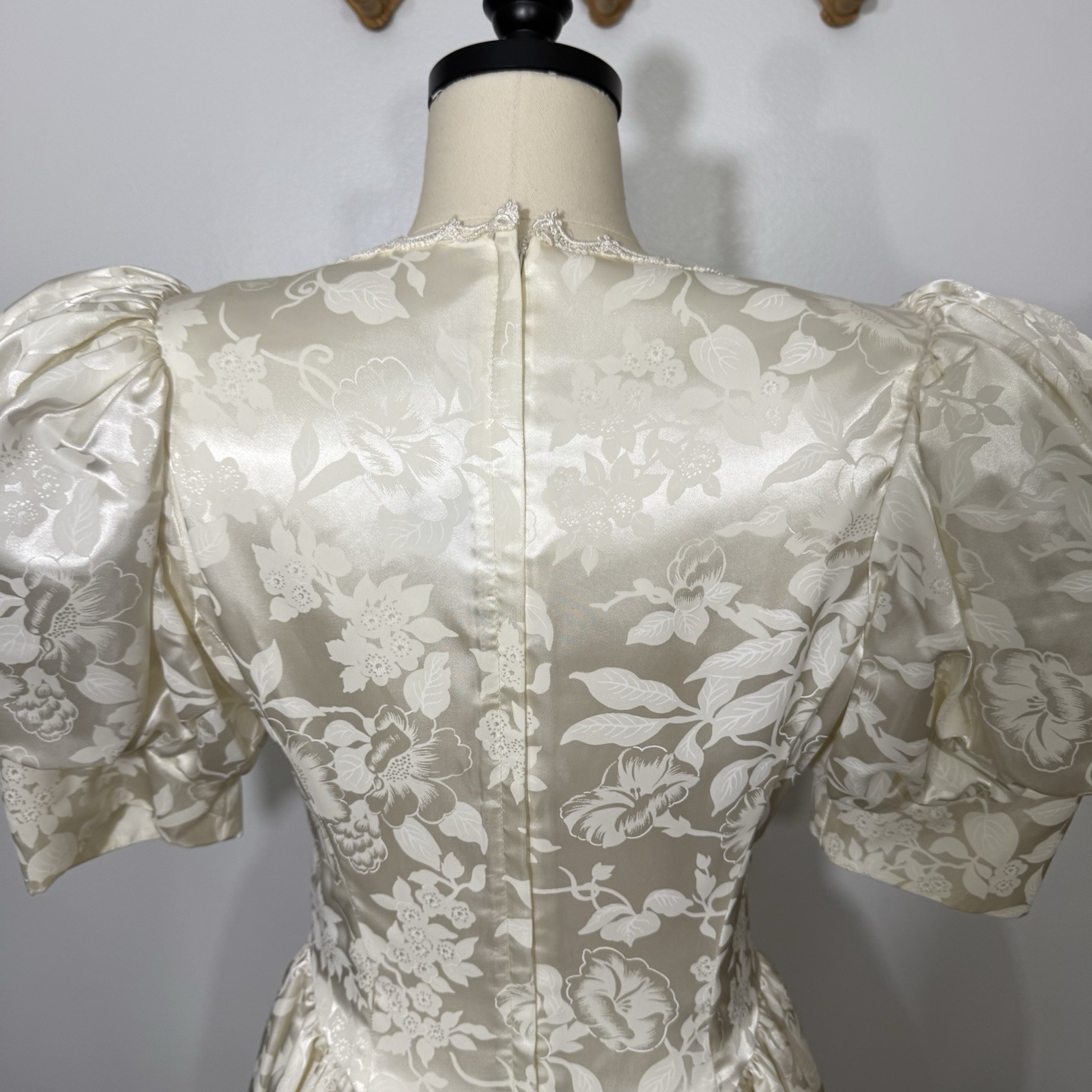 Vintage Dress Wedding 1980s 5/6