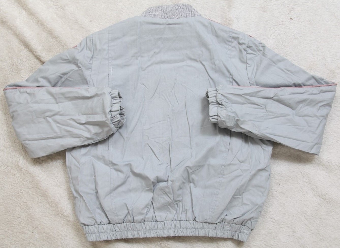 New Izzi Reversibles Gray Pink Purple Sweater Jacket Coat Woman’s Large JKT191