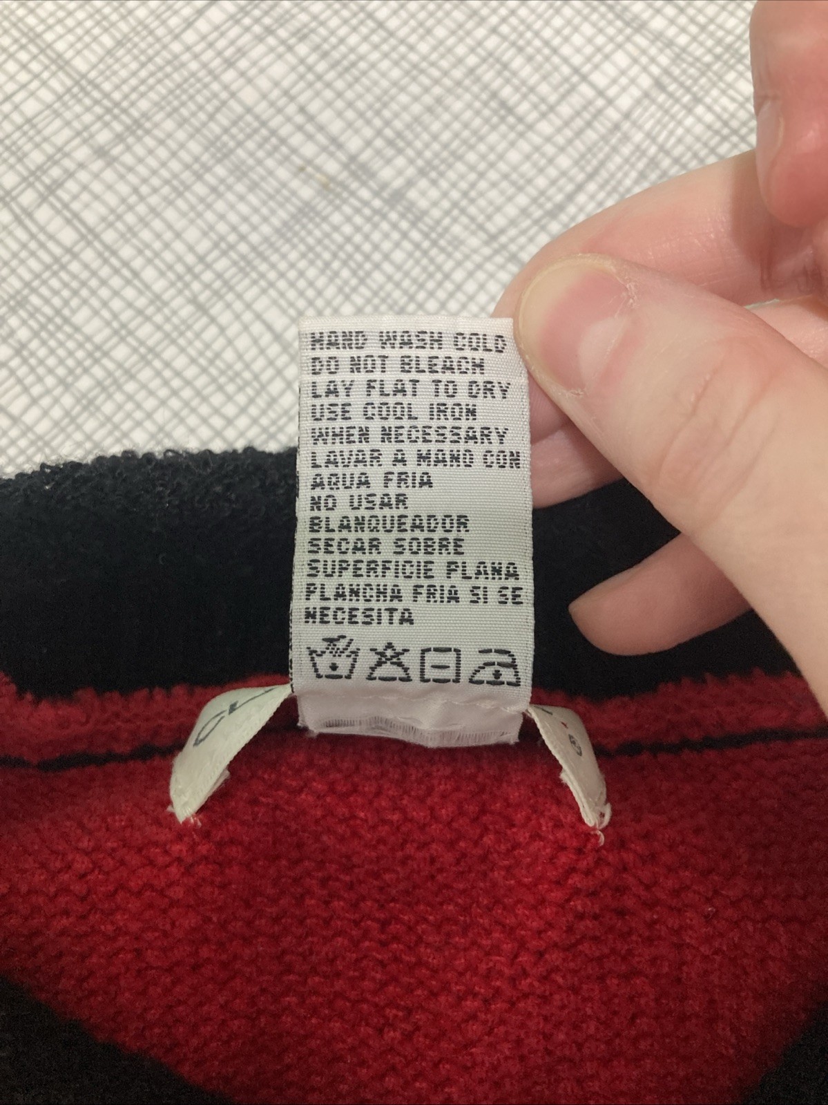Vintage Claudia D Red Fair Isle Sweater Medium Nordic Knit 90s Ski Pullover GUC