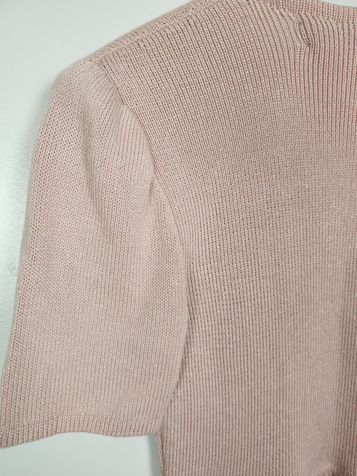 Vtg. Don Sayres for Wellmore Women’s Sz. M Pink Knit Midi Short Sleeve Dress
