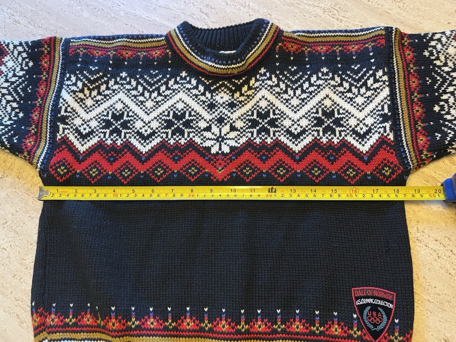 VTG Dale of Norway Wool USA Olympic Sweater XS Size Norwegian Craftsmanship Rare