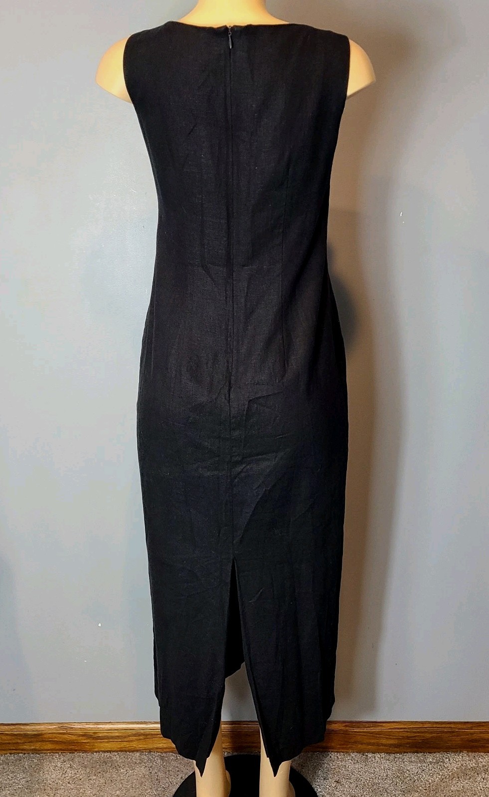 VTG Jessica Howard Dress Sz 8 Linen Seashell Embroidered Nautical Resort Cruise