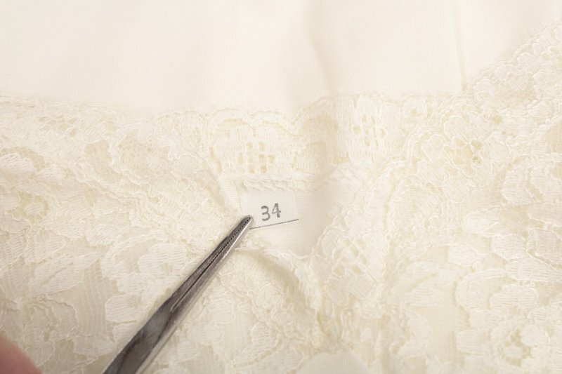 Vintage New M’lle Smart Full Slip size 32 34 White Nylon Flounce Lace Trim NWT