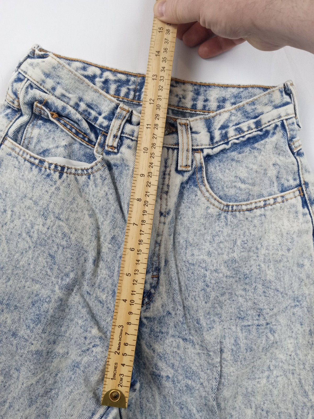 Vintage 80’s/90’s Zena System Acid Wash High Waisted Women’s Jeans Pants 24×27
