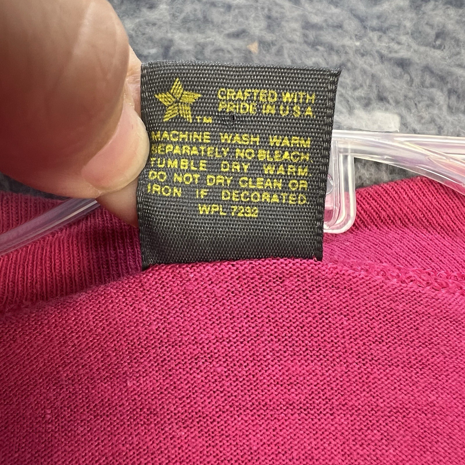 Vtg 1985 Florida Destination Shirt Women’s Large Pink Beaded Retro Beach Casual
